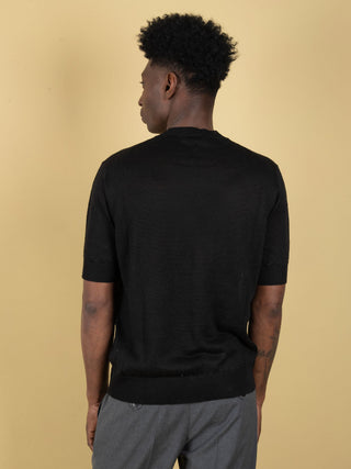 Maglia in Lino - Nero