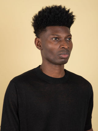 Maglia in Lino - Nero