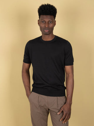 Maglia in Cotone Suvin - Nero