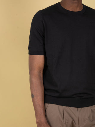 Maglia in Cotone Suvin - Nero
