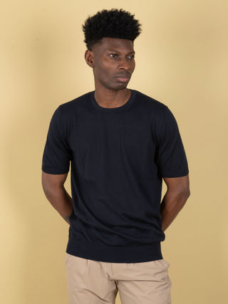 Maglia in Cotone Suvin - Blu Notte