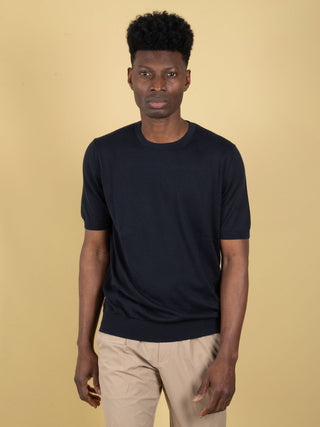 Maglia in Cotone Suvin - Blu Notte