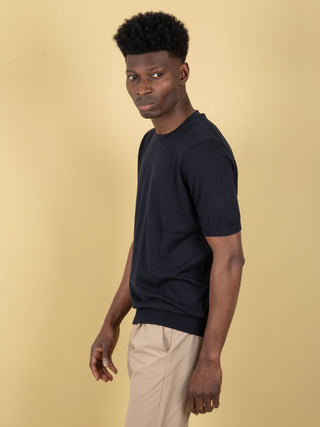 Maglia in Cotone Suvin - Blu Notte