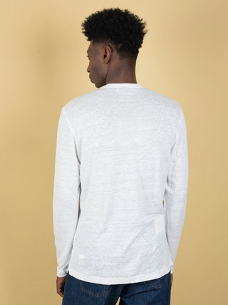 Maglia in Lino - Bianco
