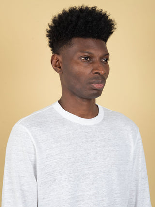 Maglia in Lino - Bianco