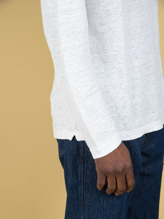 Maglia in Lino - Bianco