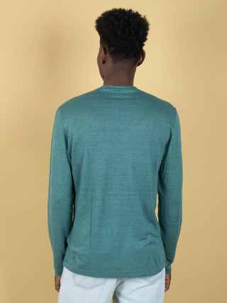 Maglia in Lino - Smeraldo