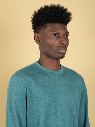 Maglia in Lino - Smeraldo