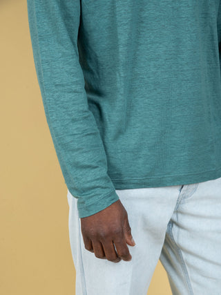 Maglia in Lino - Smeraldo