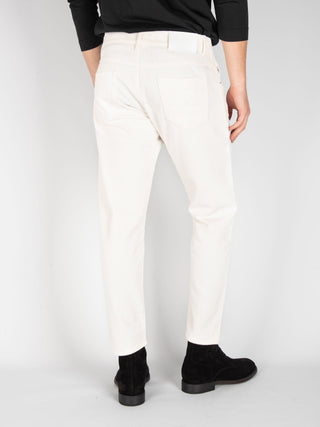 Denim 'Farran' Velluto - Off White