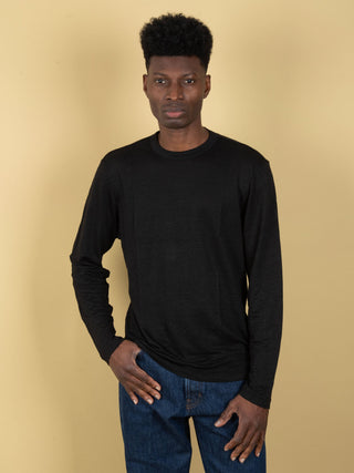 Maglia in Lino - Nero