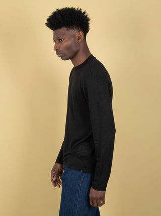 Maglia in Lino - Nero