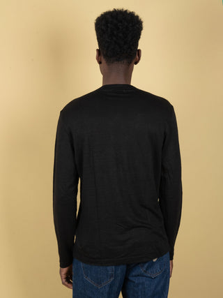 Maglia in Lino - Nero