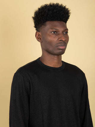 Maglia in Lino - Nero