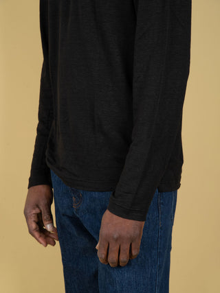 Maglia in Lino - Nero