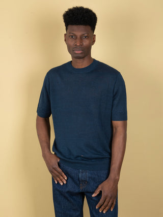 Maglia in Lino - Oceano