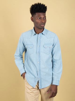 Camicia Texana Chambray - Denim Chiaro