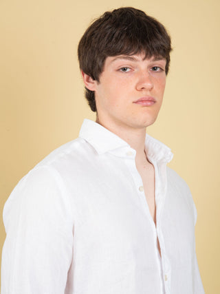 Camicia in Lino - Bianco