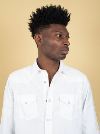 Camicia Texana Oxford - Bianco