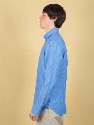 Camicia in Lino - Azzurro