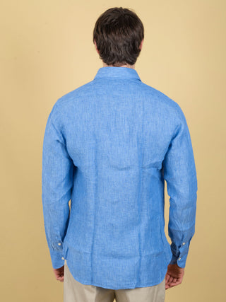 Camicia in Lino - Azzurro
