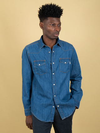Camicia Texana Martin  - Denim Scuro