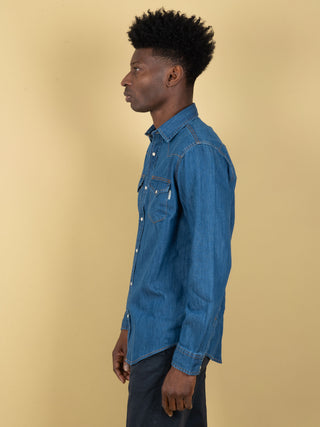 Camicia Texana Martin  - Denim Scuro