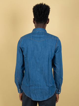 Camicia Texana Martin  - Denim Scuro