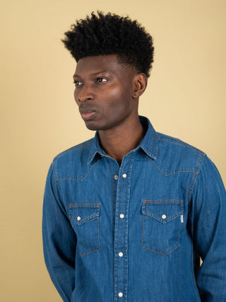 Camicia Texana Martin  - Denim Scuro