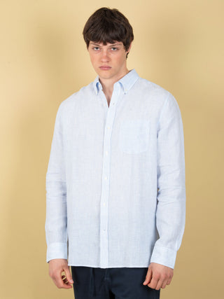 Camicia Adan - Bianco/Celeste