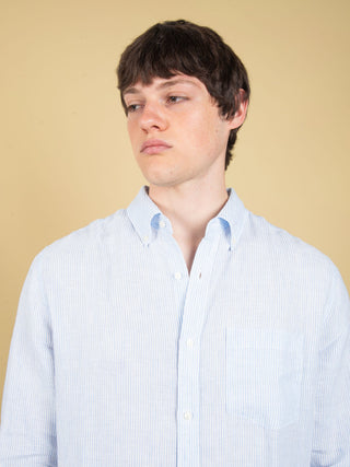 Camicia Adan - Bianco/Celeste