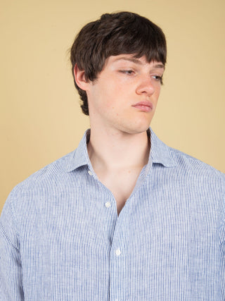 Camicia Alfredo - Bianco/Blu
