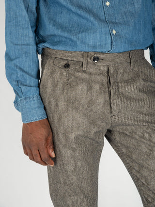 Pantalone 'Amos' - Pied de Poule