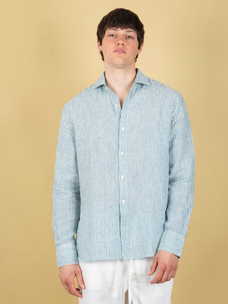 Camicia Alfredo - Bianco/Verde