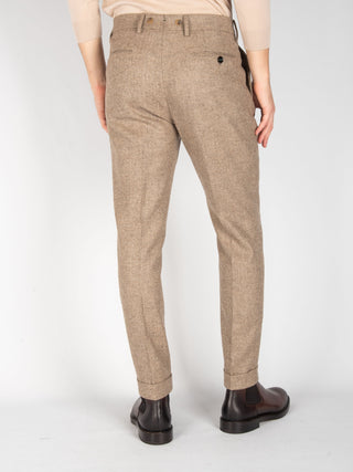 Pantalone 'Barber' Spinato - Cammello