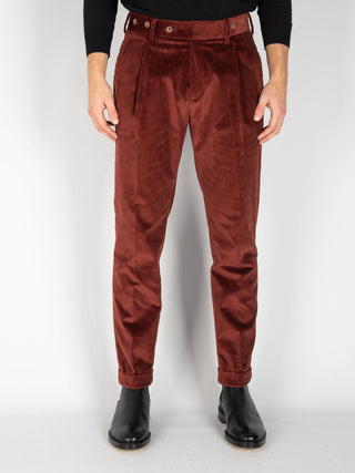 Pantalone Barber Velluto - Ruggine