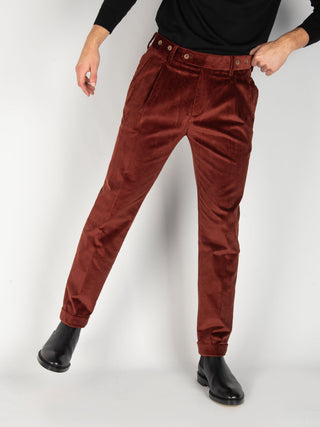 Pantalone Barber Velluto - Ruggine