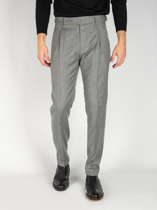 Pantalone 'Retro' Lana - Grigio