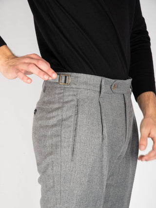 Pantalone 'Retro' Lana - Grigio