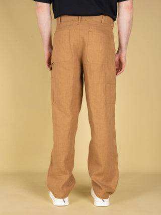 Pantalone in Lino - Tabacco