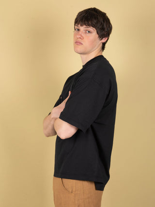 Maglia Over in Cotone - Nero