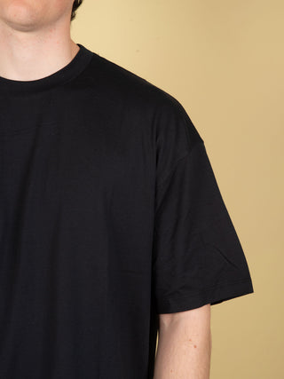 Maglia Over in Cotone - Nero