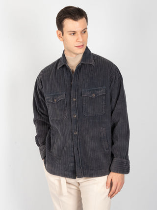 Overshirt Velluto - Grigio