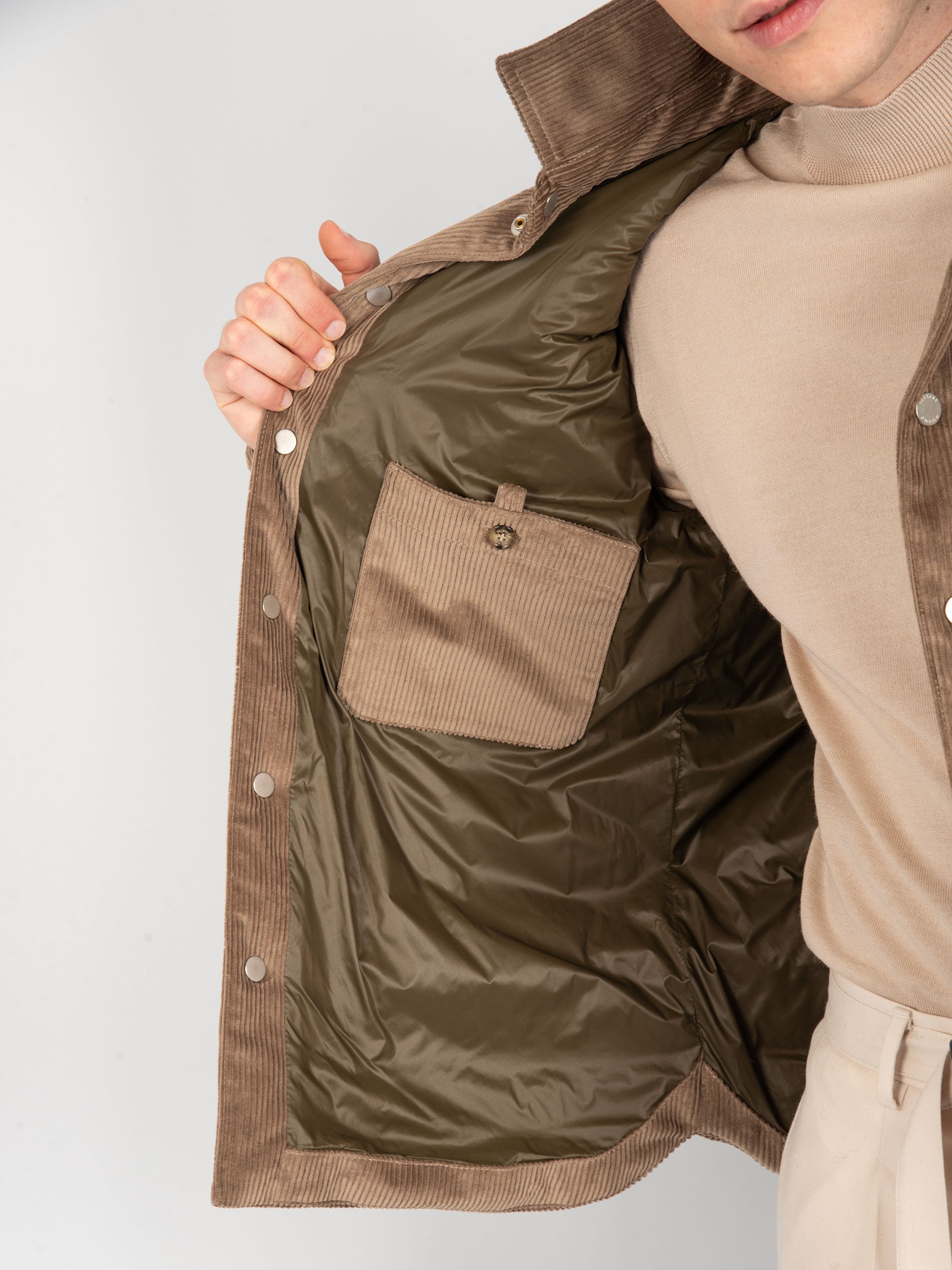 Overshirt Velluto - Tortora