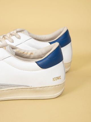 Sneakers Iconic  - Bianco/Blu Navy