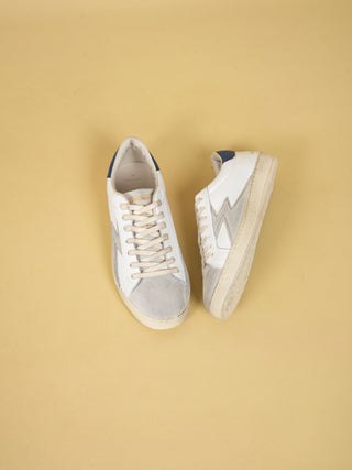 Sneakers Iconic  - Bianco/Blu Navy