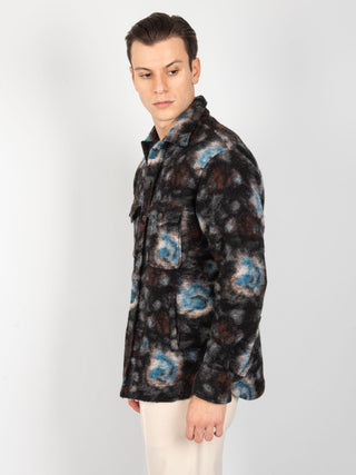 Overshirt Animalier - Nero