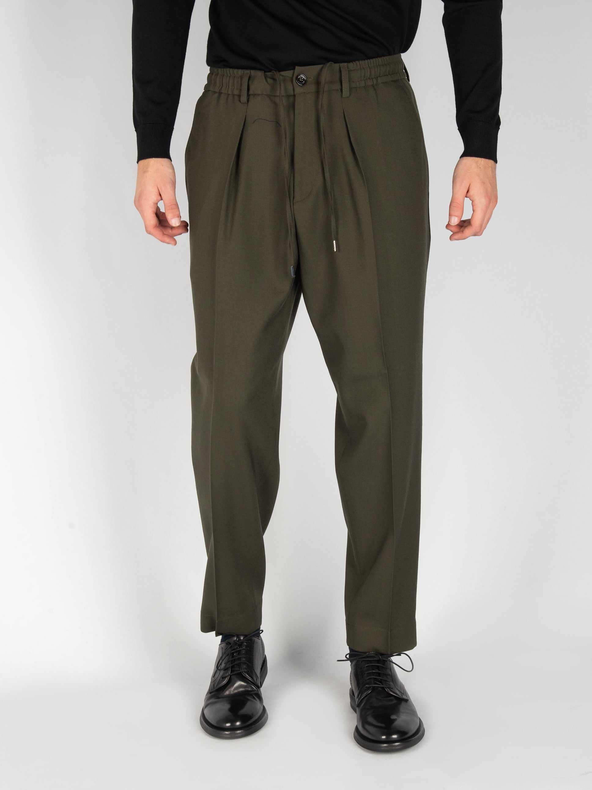 Pantalone 'Dominique' Grisaglia - Verde Militare