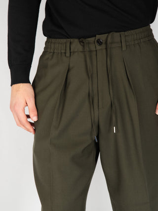 Pantalone 'Dominique' Grisaglia - Verde Militare