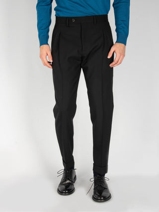 Pantalone 'Robert' Grisaglia - Nero